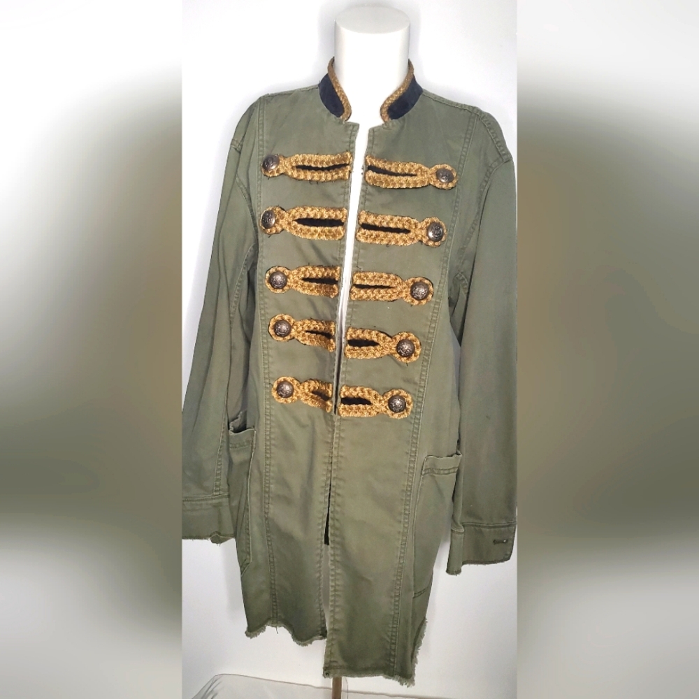 FREE PEOPLE-size S - passenger jacket military band canvas jacket
